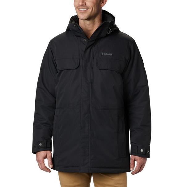 Columbia Rugged Path Parkas Black For Men's NZ2751 New Zealand
